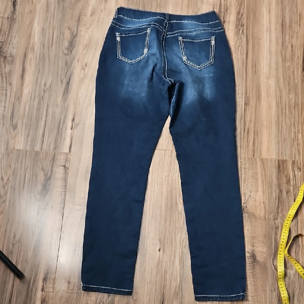 Maurices Women's High Rise Jeggings Denim Jeans Large - Picture 8 of 9